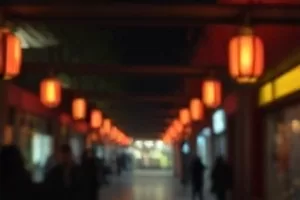 日剧中文字幕画面：夜晚街角的小食堂与字幕条