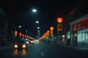 海岛小路上骑车的邮差与蓝色邮包