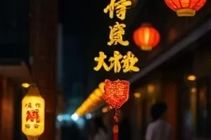 齿轮密布的机械工坊，灯光从缝隙里透出