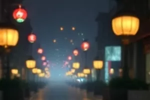 旧唱片行里成排的黑胶唱片与木质货架